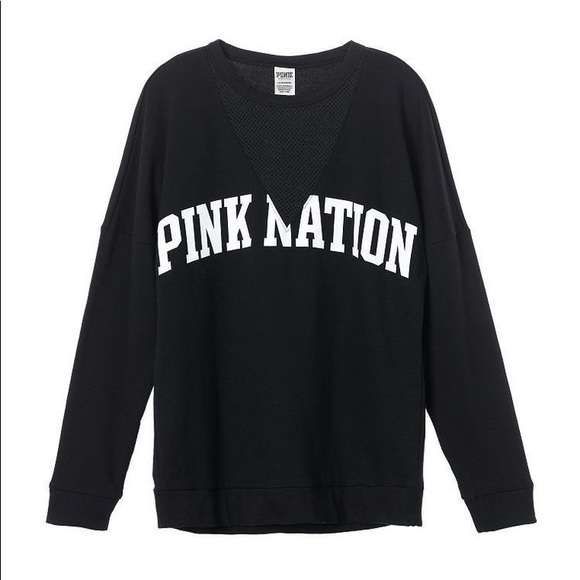 PINK Victoria's Secret Tops - ✨ SOLD ✨ Pink Nation Mesh Crew